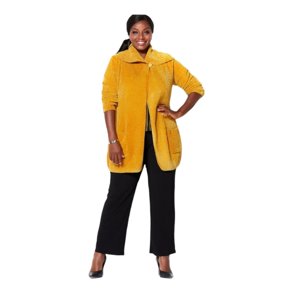 ANTTHONY ORIGINAL“ Timeless Textures “ Chenille Cardigan Sz 2X